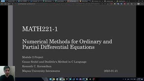 MATH-221-1 Numerical Methods Project
