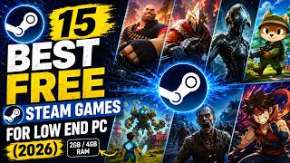 15 BEST FREE STEAM GAMES FOR LOW END PC (2026)