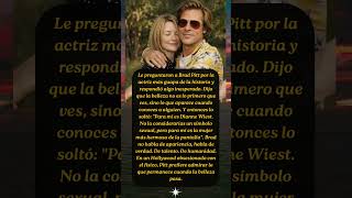 Brad Pitt eligió a la actriz más bella… y nadie lo esperaba 😮🎬 #bradpitt #belleza #hollywood #viral