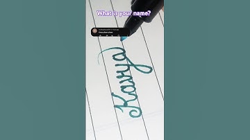 What is your name? Write in the comment section #writingskills #quickwritingtechniques #signature