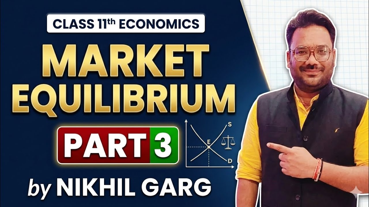 Shifts in Demand & Supply | Market Equilibrium Part 3 | #class11  #economics #nikhilsir 