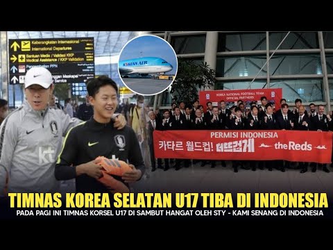 DISAMBUT STY! Timnas Korea Selatan U17 Tiba di Indonesia Pagi Ini, Langsung di Sambut Shin Tae Yong.