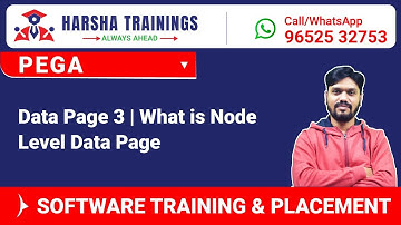 #Pega Training Data Page 3 | What is Node Level Data Page | Training Call/WhatsApp +91 9652532753