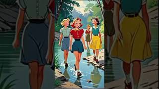 beautiful fairytale girl in magical forest | Snow White-style AI video #cartoonanimation #snowwhite