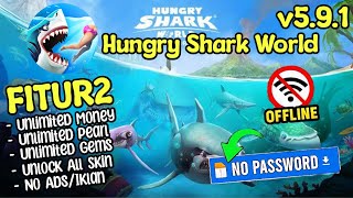 Hungry Shark World Mod Apk v6.0.1 Terbaru 2024 - Unlimited Money Unlock All Skin screenshot 4