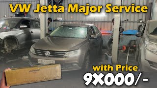 Vw Jetta Major Service With Cost | Detailed Vlog In Telugu | Vw Major Service
