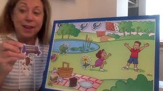 Spatial concepts-Picnic scene