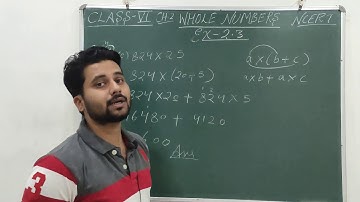 Class 6th || Maths || Exercise 2.3  Whole numbers || CBSE Board || 2020