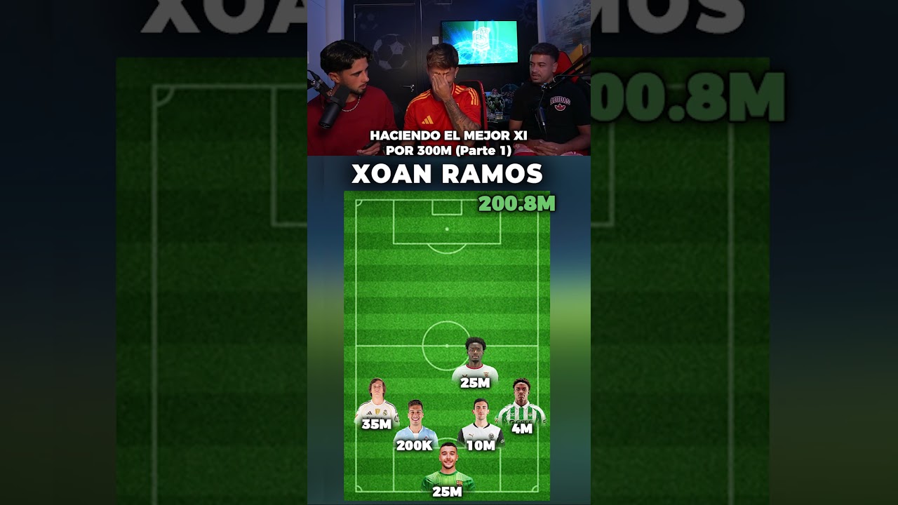 Gana quien hace mejor 11 con 300 millones (Parte 1) #shorts #futbol #humor