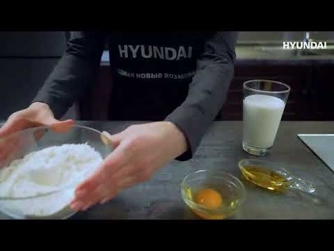 Панкейки c помощью ВАРОЧНОЙ ПОВЕРХНОСТИ HYUNDAI HHE 6450 WG