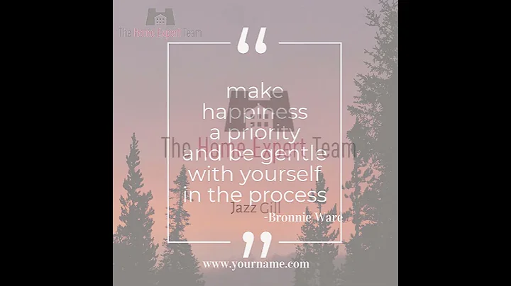 make happiness a priority  and be gentle with your...
