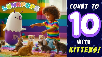 Counting 1 to 10 With KITTENS | Numbers Song | Learn With The LunaPops!