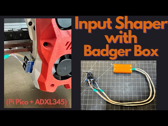 Klipper Input Shaper with the Badger Box (ADXL345 + Pi Pico) - YouTube