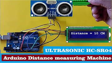 Arduino distance measurement using Ultrasonic  HC-SR04 Sensor