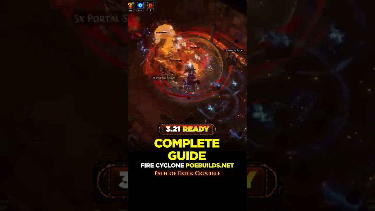 [POE 3.21] FIRE CYCLONE BERSERKER - COMPLETE GUIDE - Poe Builds Crucible 