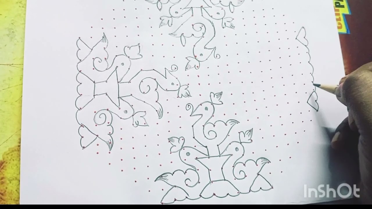 22*10*10 sankranthi muggulu, Big rangoli 🦢🦢🦢🦢 muggulu 🌺🌺