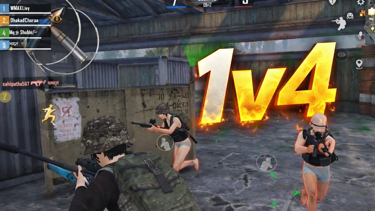 1v4 M24 Sniper Clutch 😱 | Insane TDM Match in BGMI 🔥