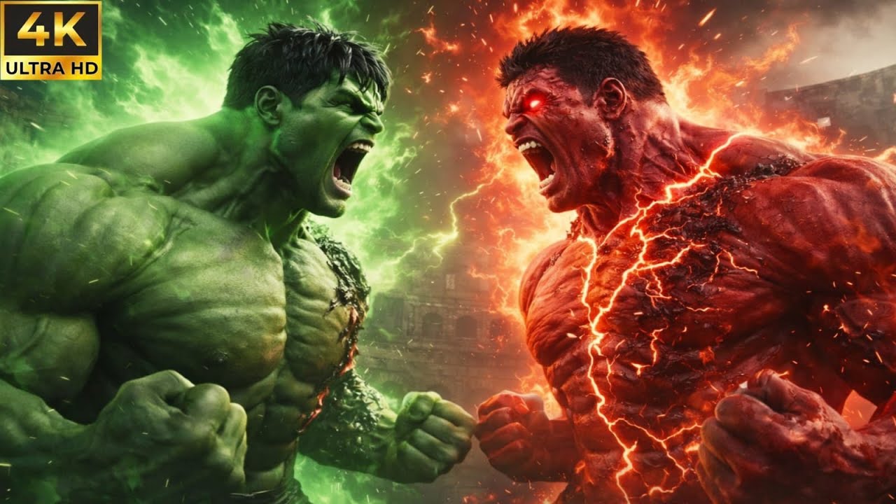 Red Hulk vs Green Hulk 🔥 | Full Fight | Ultimate Power Battle # ...