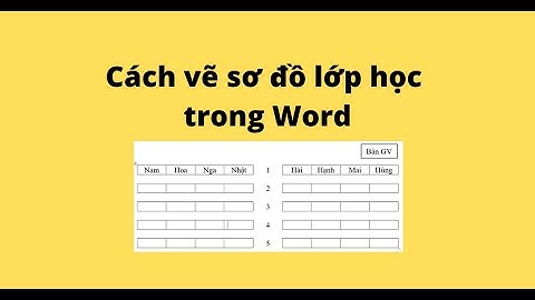 Cách vẽ sơ đồ lớp học trong Word