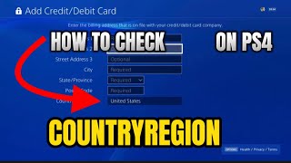 How To Check PS4 Country/Region On PSN Account Check Region On PS4 PS5