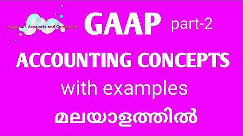 GAAP-Accounting concepts part-2