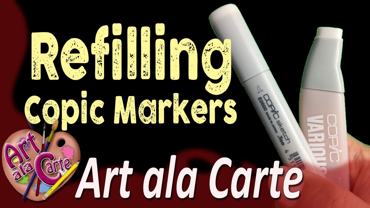 How to Refill a Copic Marker and how to Fix Overfilling - YouTube