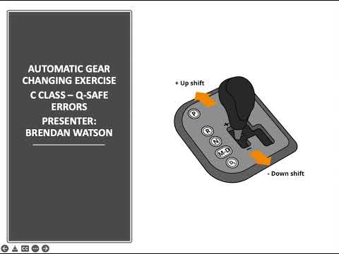 AUTOMATIC GEAR CHANGING EXERCISE C CLASS – Q-SAFE ERRORS