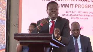 CS Eugene Wamalwa's speech at the 4th Annual Legislative Summit opening ceremony 15.04.2019,Kisumu