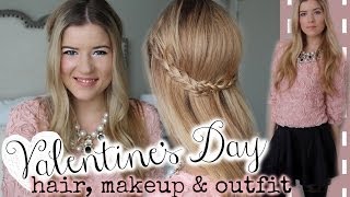 Valentine's Day: Get Ready with Me (Hair, Makeup & Outfit)