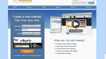 How to sign up for weebly account