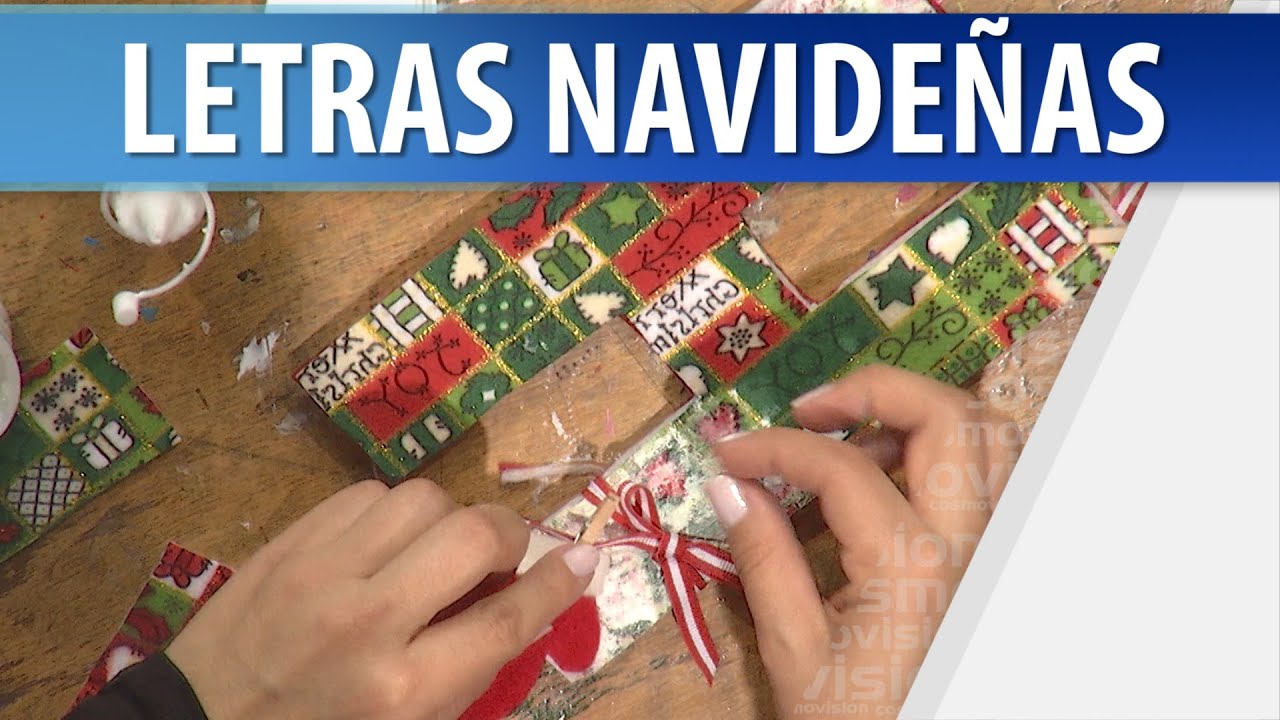 Cómo Hacer Letras Navideñas / Adornos Navideños - YouTube