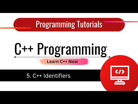 C++ Identifiers |  C++ Tutorial Lesson 5  #cplusplusprogramming