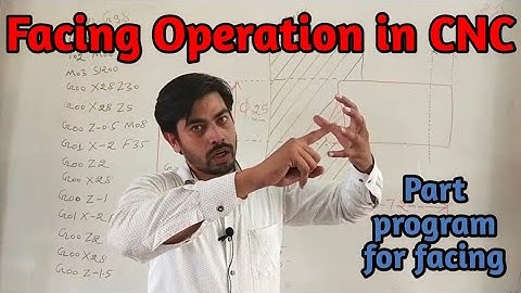 Facing Operation in CNC | hindi | CNC Program for Facing Operation | How to write CNC Program | CNC