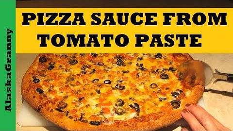Easy Pizza Sauce From Tomato Paste...Food Stockpile Recipe