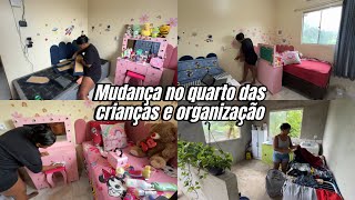 UMA SUPER ORGANIZAÇÃO NO QUARTO DAS CRIANÇAS//MUDEI TUDO DE LUGAR,AGORA FICOU BOM 