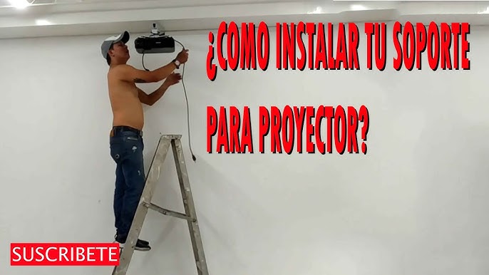 Montando proyector en el techo // Unboxing and mount inexpensive