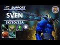 Sven Hard Support | 7.36c | Pos 5 Sven HEAVY PLATE Facet | Dota 2 Immortal Gameplay