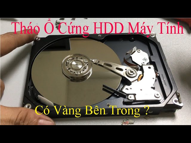 Tháo ổ cứng HDD Seagate 160GB khám phá bên trong... linh kiện bên trong quá đẹp !