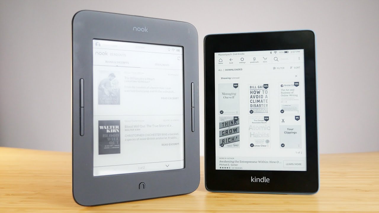 Kindle Paperwhite Vs. Nook GlowLight 4: Which E-Reader Is Better?