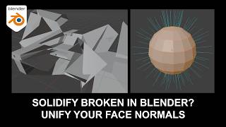 Full Solidify Broken in Blender Unify Your Face Normals Guide