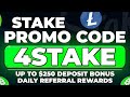 Stake Promo Code "4STAKE" — Daily Rakeback + Up To $250 Deposit Bonus (NEW Stake Referral Code 2026)