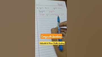 composite function f(g(x)) #shorts