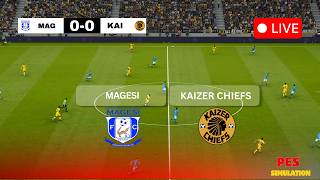 🔴 Magesi FC vs Kaizer Chiefs LIVE | South African Premiership 25/26 ⚽ PES 21 Simulation Gameplay