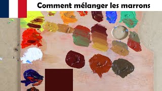 Comment faire du marron à la peinture ? Une méthode simple et rapide avec une palette limitée