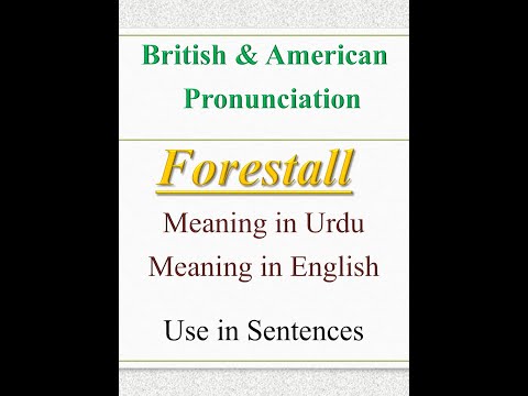 Video: Forestall in einem Satz?