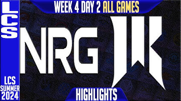 NRG vs SR Highlights ALL GAMES | LCS W4D2 Summer 2024 NRG Esports vs Shopify Rebellion Week 4 Day 2