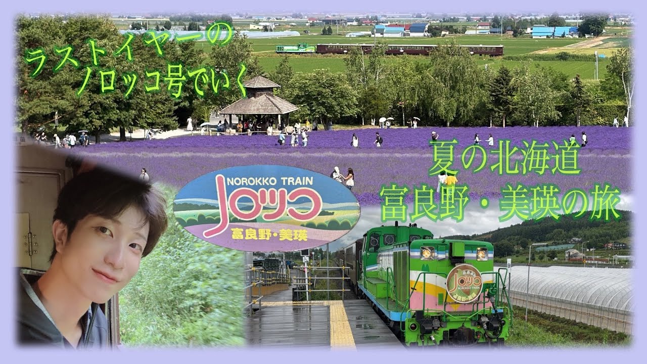 北海道最後の夏】富良野・美瑛ノロッコ号final yearで行く夏の満喫旅