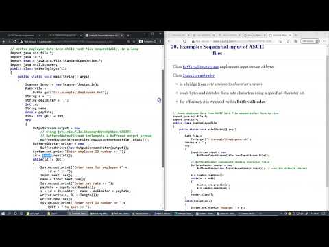 11.11 Another example reading a nd writing a plain text file