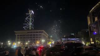 New Year&#39;s 2024: Tbilisi, Georgia, Rustaveli avenue  | Город горит и пылает праздником!