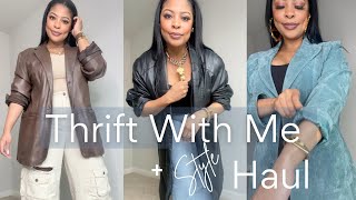 THRIFT WITH ME + STYLE HAUL | Goodwill, Value Village and Salvation Army Family Store | WINTER '23